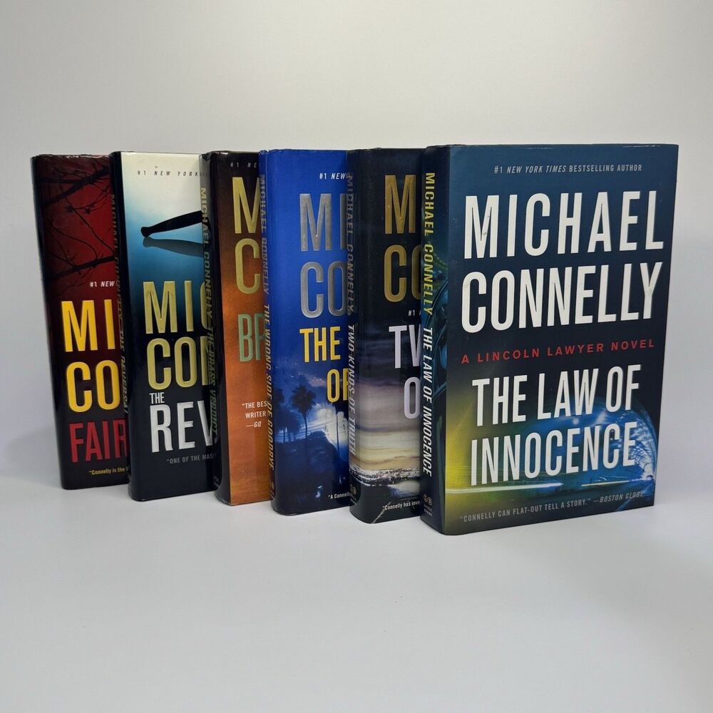 Michael Connelly 6 Book Mixed  Lot Hardback First Editions Lincoln Harry Bosch